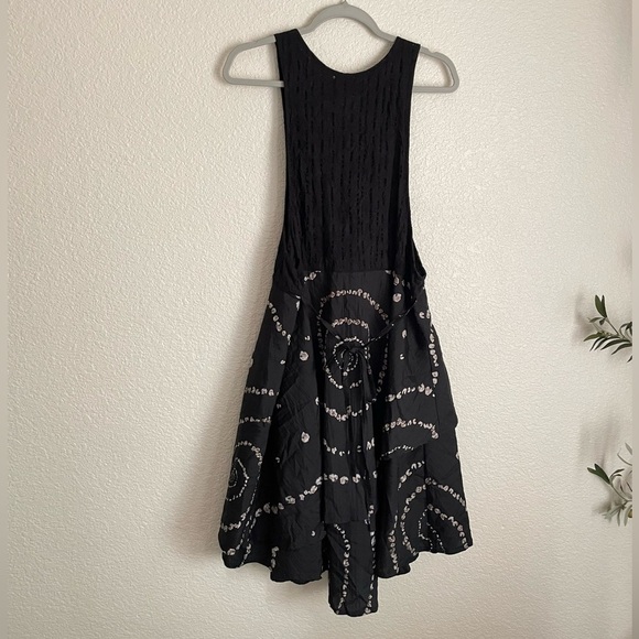 Tara Vao Tiered Sleeveless Dress M Black - Picture 2 of 10